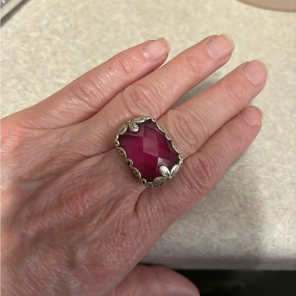 Silpada Silver Ring with Gemstone - Picture 2 of 2